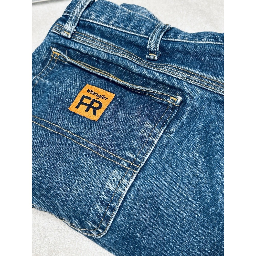 Wrangler Riggs FR Carpenter Jeans 38x30 Flame Resistant Blue Denim 10FR3W020